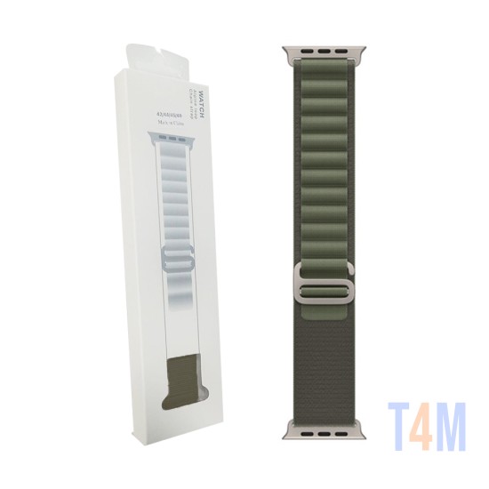 Bracelete de Smartwatch Alpine Loop 42/44/45/49mm Verde